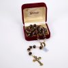 MURANO GLASS ROSARY - BURGUNDY